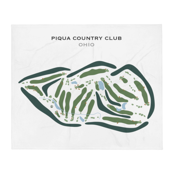 Piqua Country Club, Ohio - Printed Golf Courses