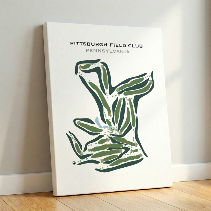 Pittsburgh Field Club, Pennsylvania - Printed Golf Courses