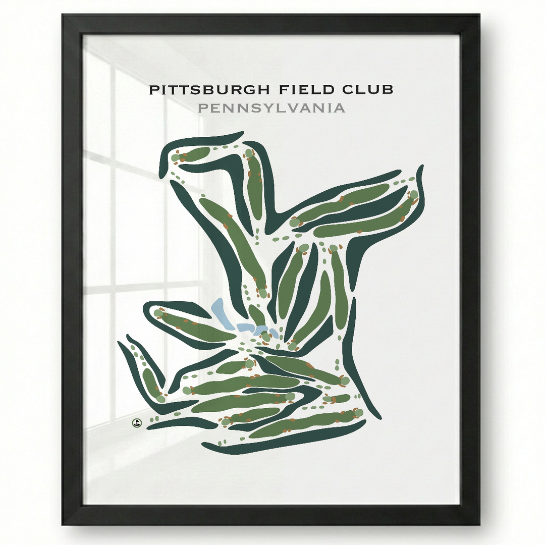 Pittsburgh Field Club, Pennsylvania - Printed Golf Courses