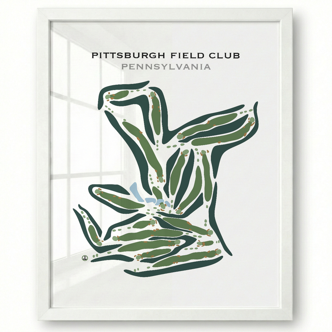 Pittsburgh Field Club, Pennsylvania - Printed Golf Courses