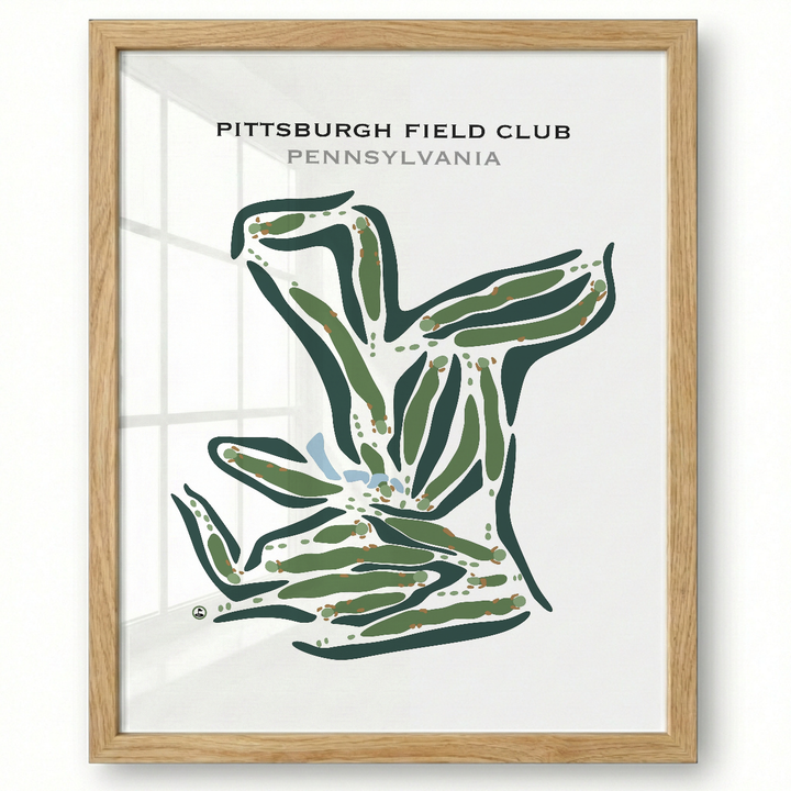 Pittsburgh Field Club, Pennsylvania - Printed Golf Courses