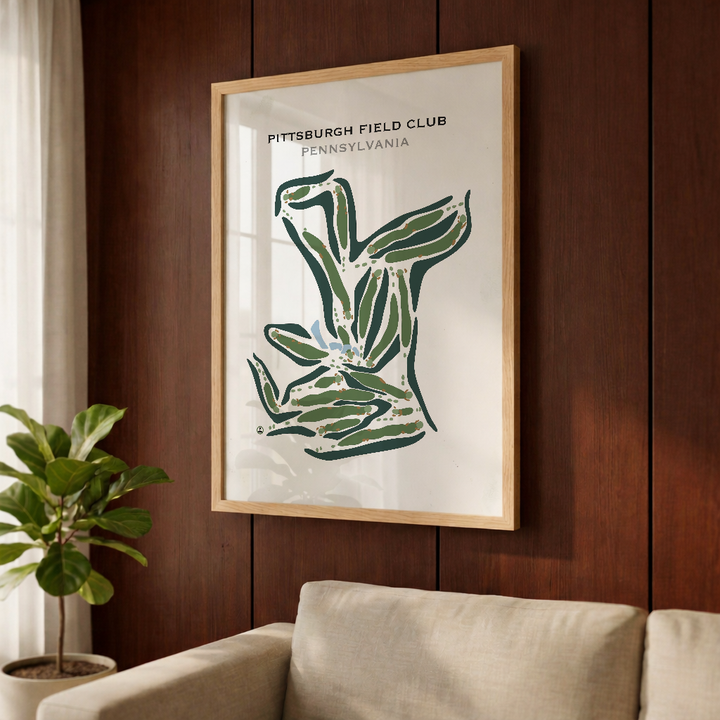 Pittsburgh Field Club, Pennsylvania - Printed Golf Courses