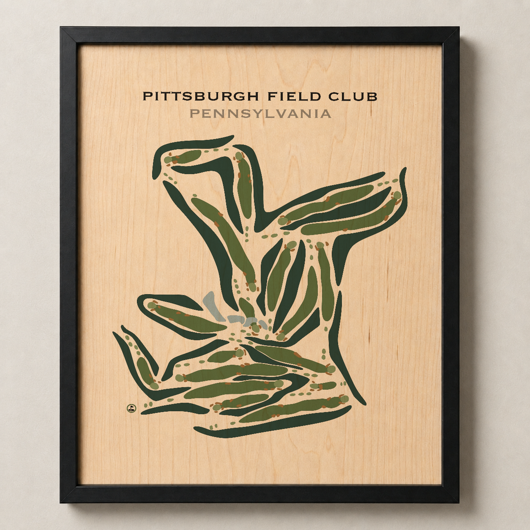 Pittsburgh Field Club, Pennsylvania - Printed Golf Courses