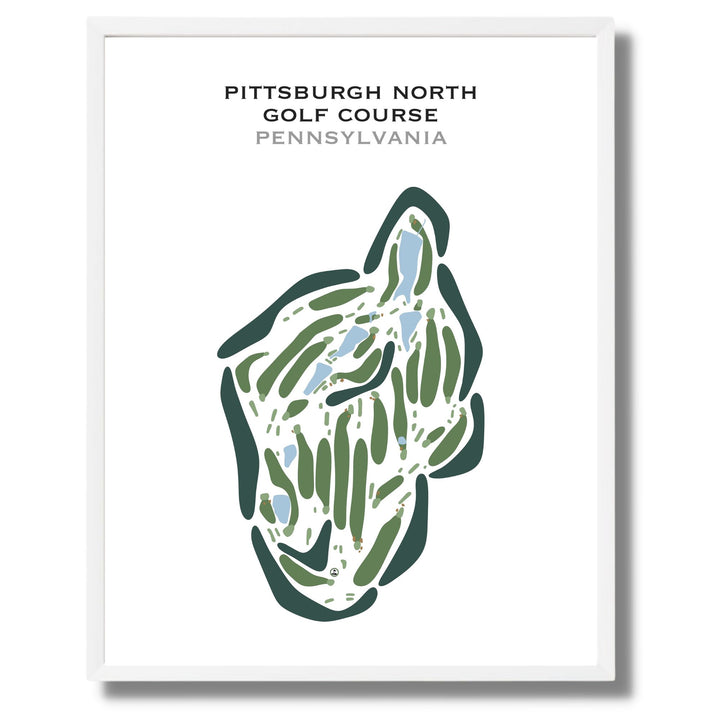 Pittsburgh North Golf Course, Pennsylvania - Printed Golf Courses