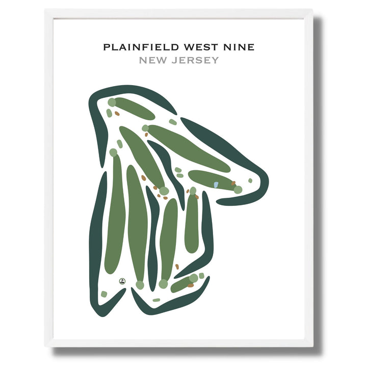 Plainfield West Nine, New Jersey - Printed Golf Courses