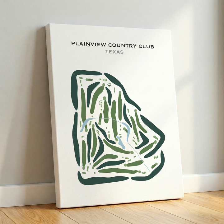 Plainview Country Club, Texas - Printed Golf Course