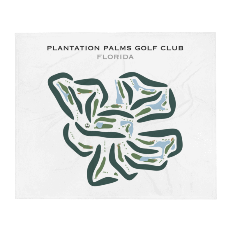 Plantation Palms Golf Club, Florida - Printed Golf Courses