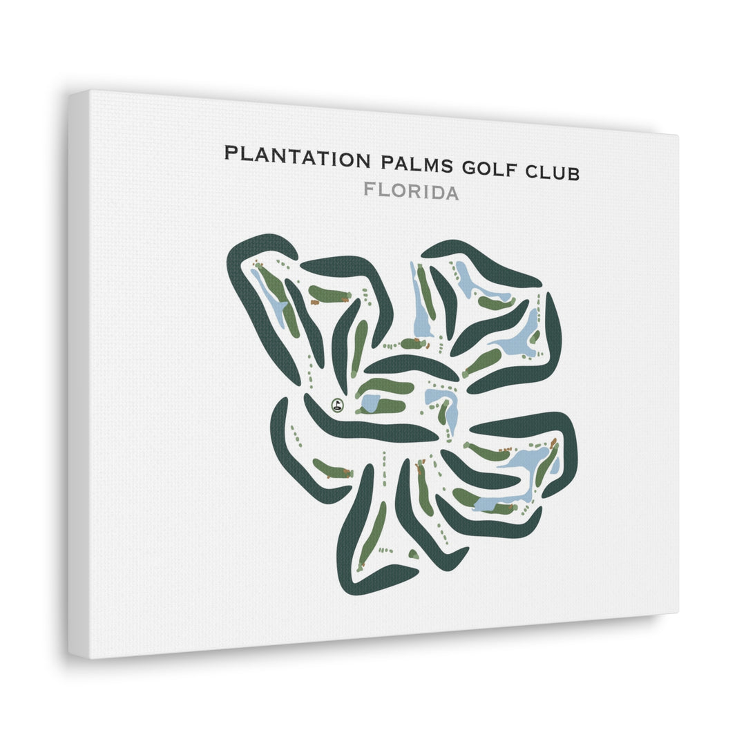 Plantation Palms Golf Club, Florida - Printed Golf Courses
