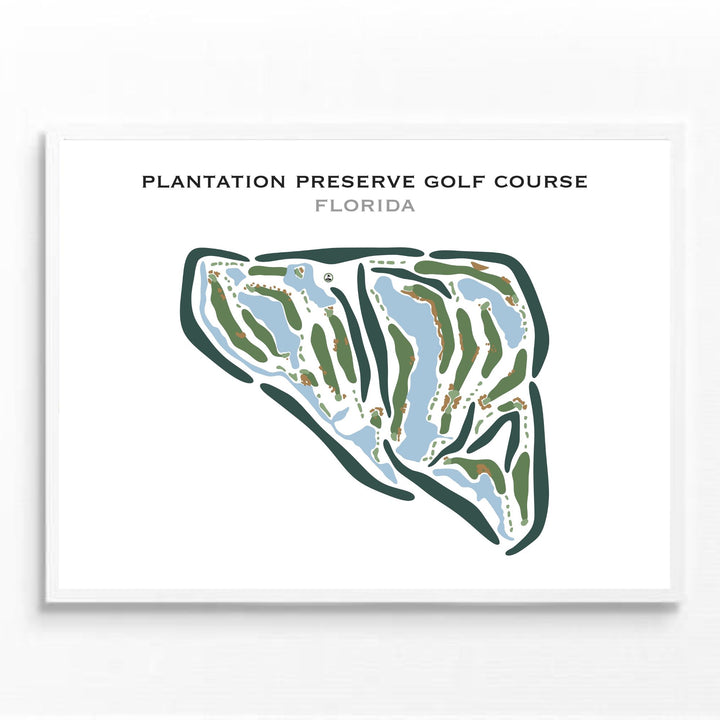 Plantation Preserve Golf Course, Florida - Printed Golf Courses