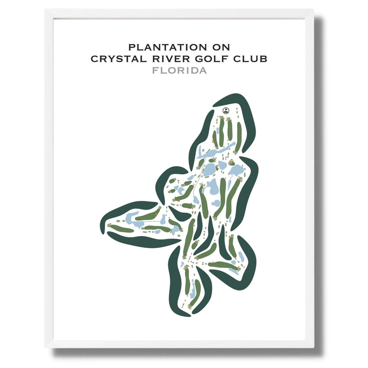 Plantation On Crystal River Golf Club, Florida  - Printed Golf Courses
