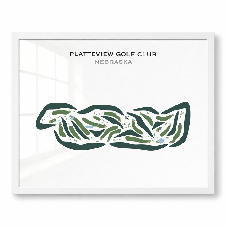 Platteview Golf Club, Nebraska - Printed Golf Courses