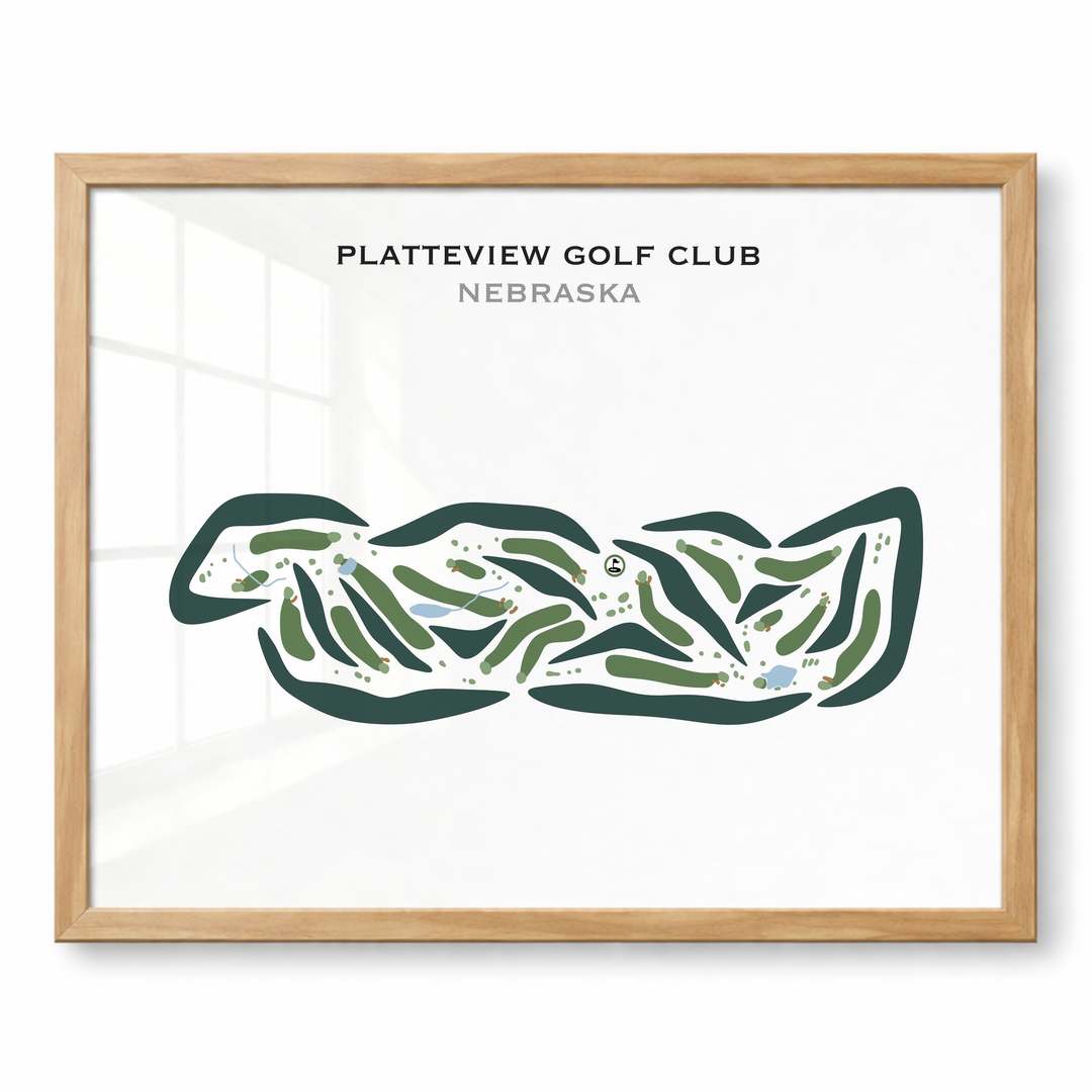Platteview Golf Club, Nebraska - Printed Golf Courses