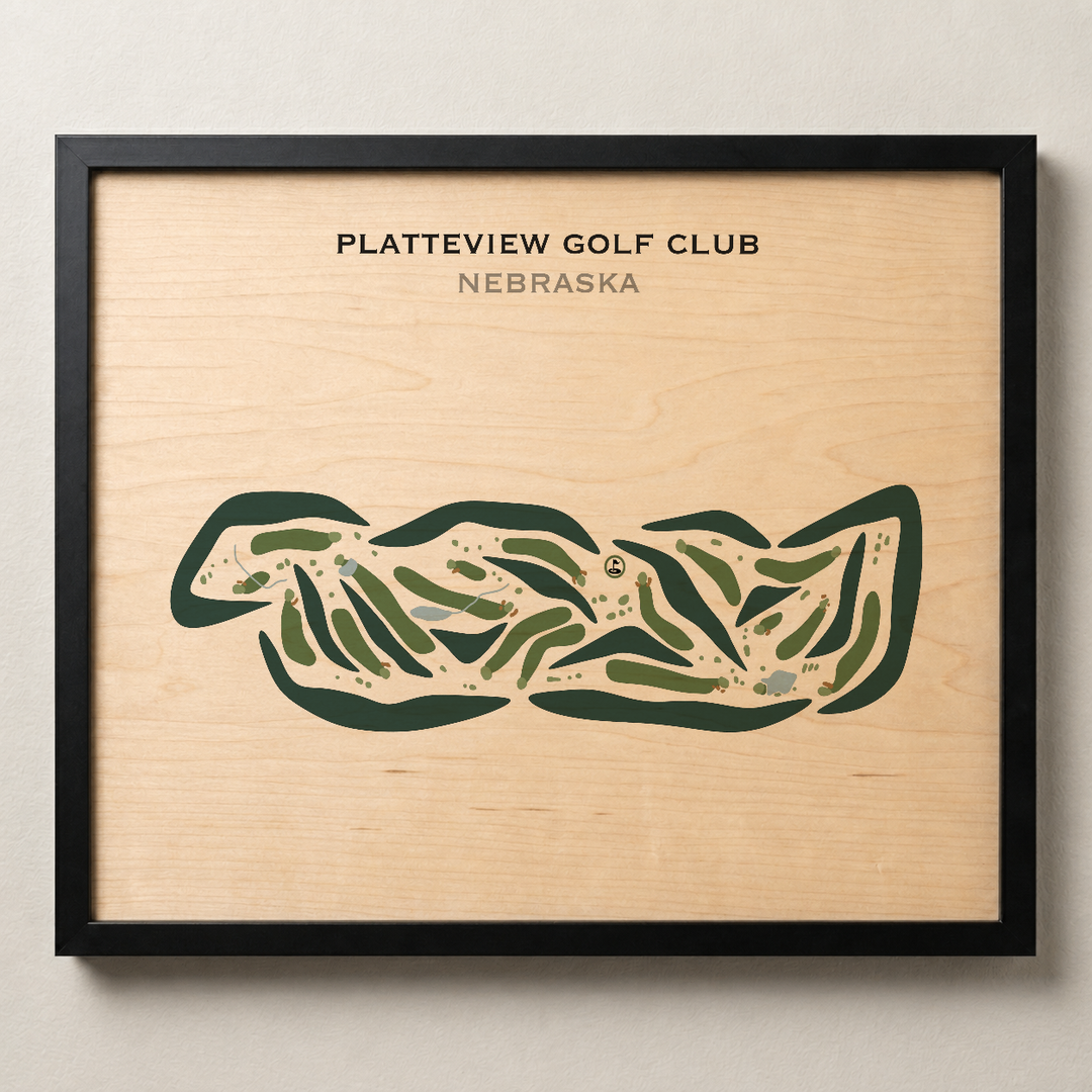 Platteview Golf Club, Nebraska - Printed Golf Courses