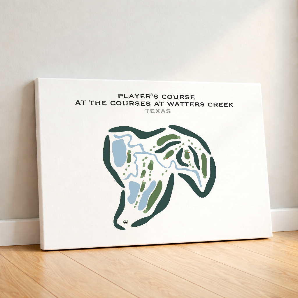 Player's Course at The Courses at Watters Creek, Texas - Printed Golf Courses