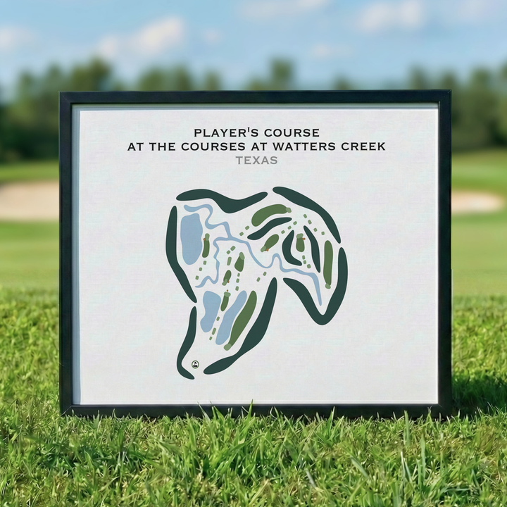 Player's Course at The Courses at Watters Creek, Texas - Printed Golf Courses