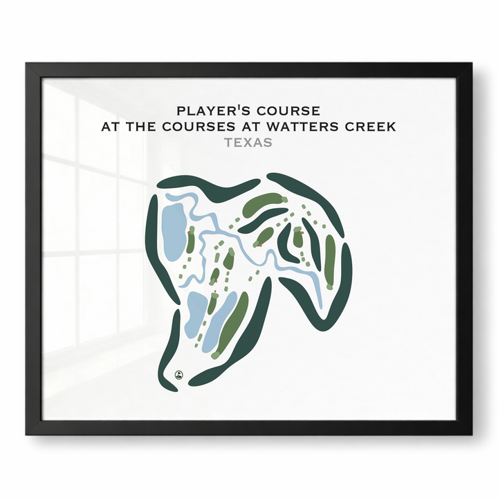 Player's Course at The Courses at Watters Creek, Texas - Printed Golf Courses