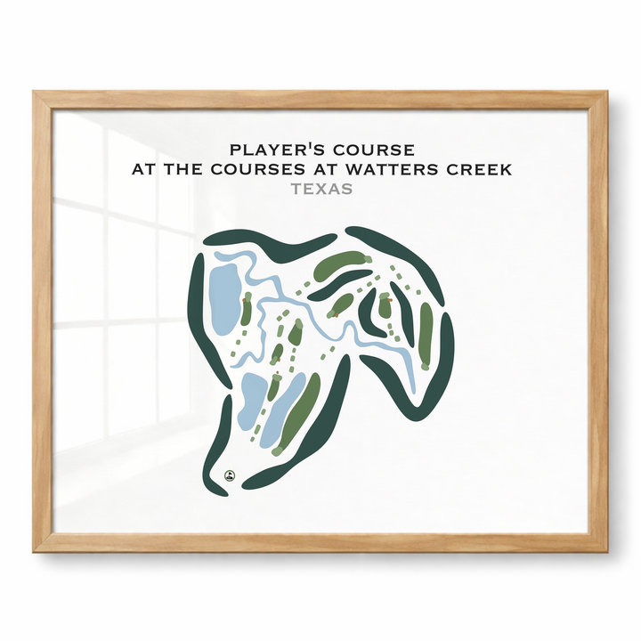 Player's Course at The Courses at Watters Creek, Texas - Printed Golf Courses
