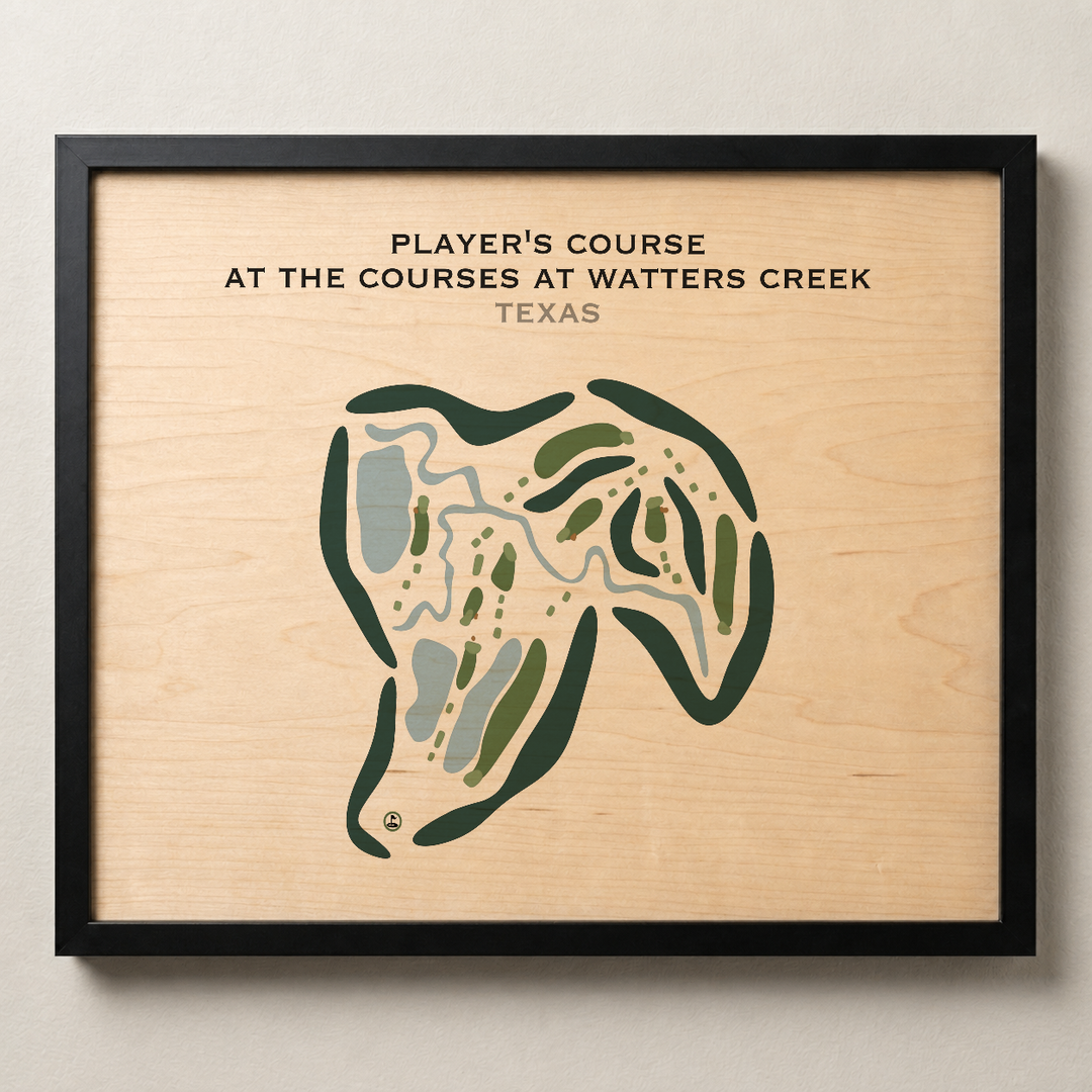 Player's Course at The Courses at Watters Creek, Texas - Printed Golf Courses