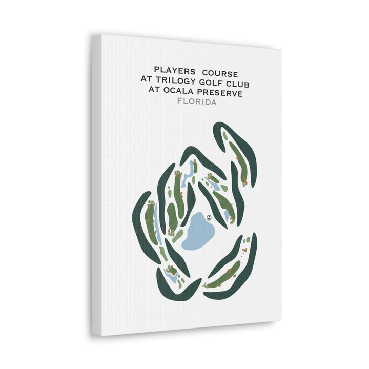Players Loop Course at Trilogy Golf Club at Ocala Preserve, Florida - Printed Golf Courses