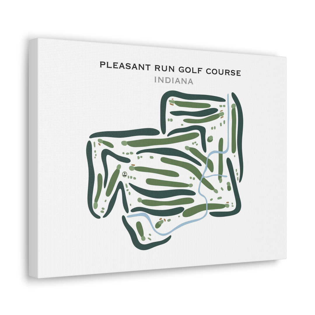 Pleasant Run Golf Course, Indiana - Printed Golf Courses