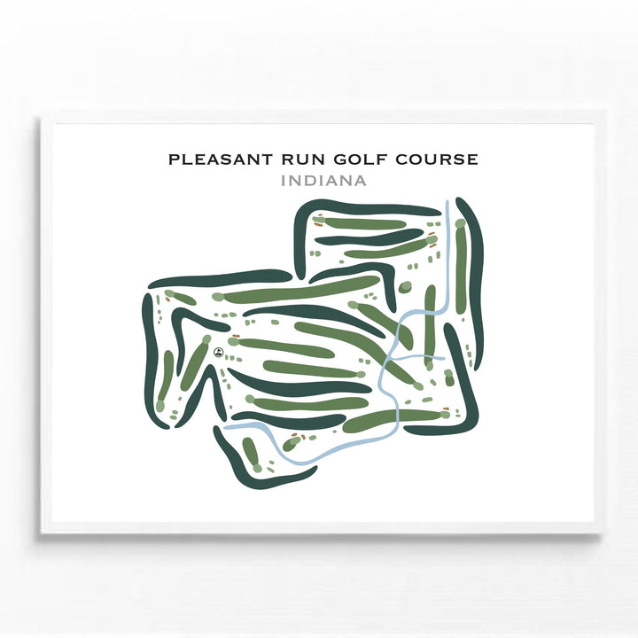 Pleasant Run Golf Course, Indiana - Printed Golf Courses
