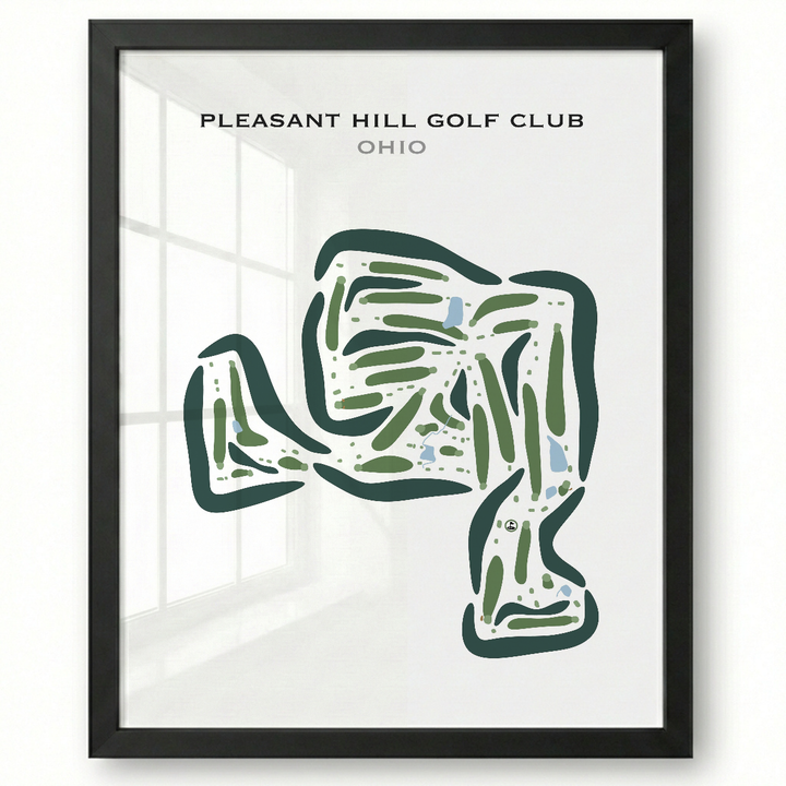 Pleasant Hill Golf Club, Ohio - Printed Golf Courses