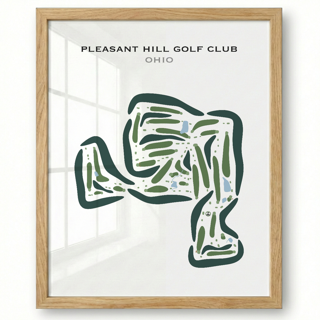 Pleasant Hill Golf Club, Ohio - Printed Golf Courses