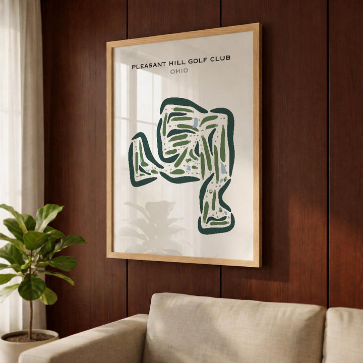 Pleasant Hill Golf Club, Ohio - Printed Golf Courses