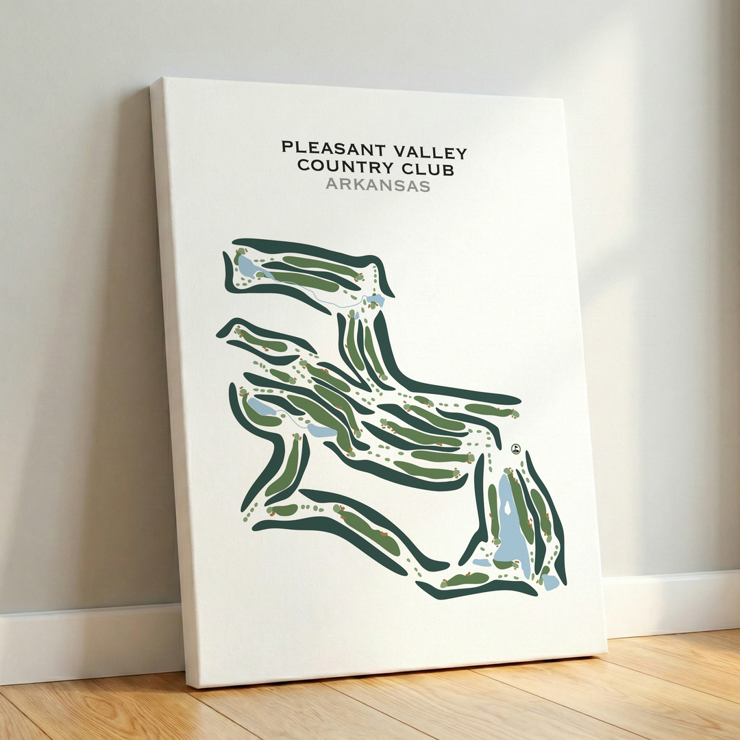 Pleasant Valley Country Club, Arkansas - Printed Golf Courses