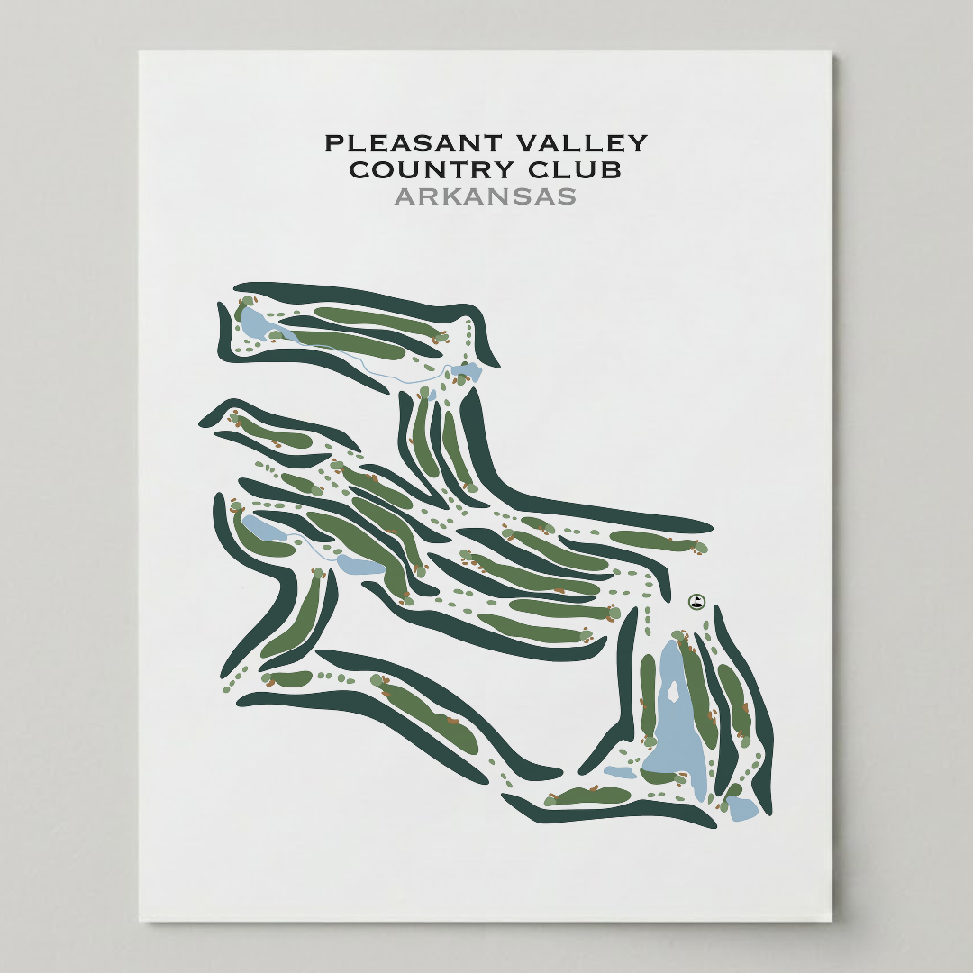 Pleasant Valley Country Club, Arkansas - Printed Golf Courses