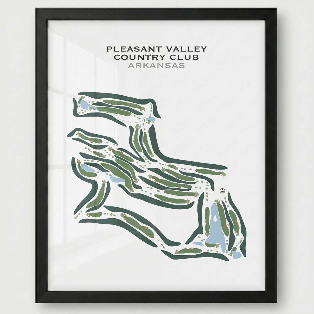 Pleasant Valley Country Club, Arkansas - Printed Golf Courses
