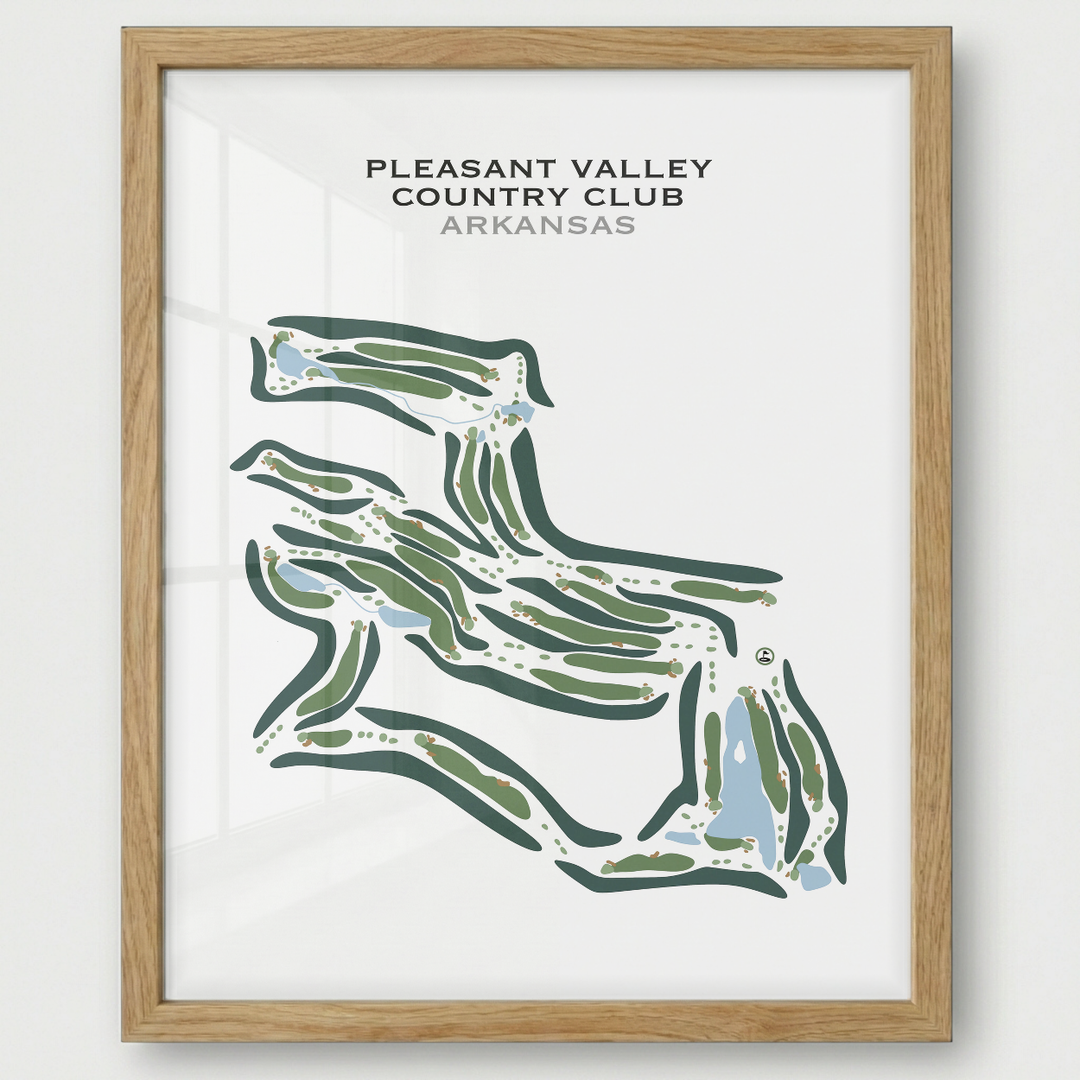 Pleasant Valley Country Club, Arkansas - Printed Golf Courses