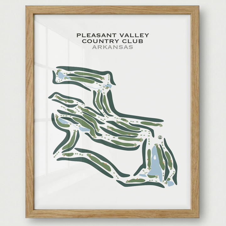 Pleasant Valley Country Club, Arkansas - Printed Golf Courses
