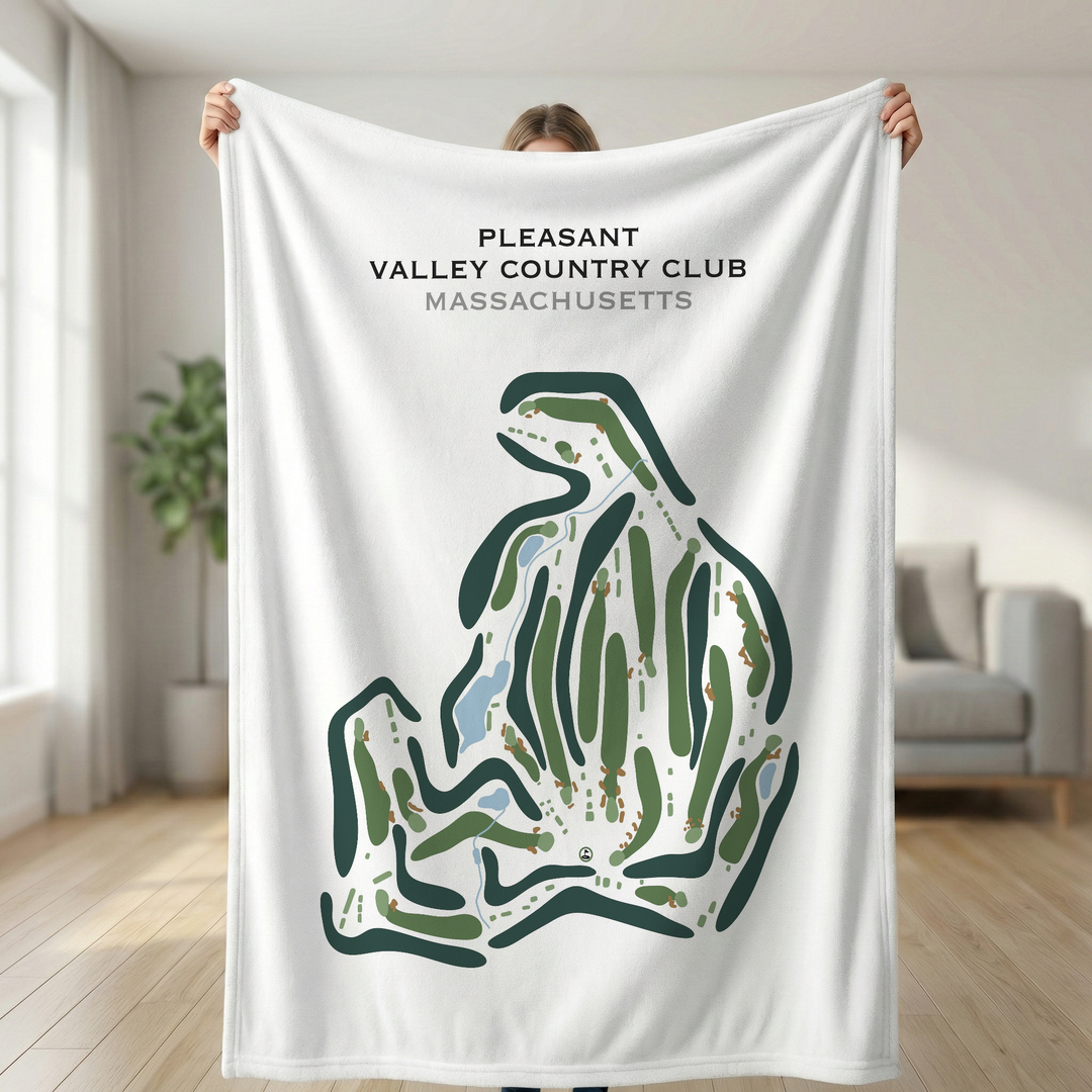 Pleasant Valley Country Club, Massachusetts - Printed Golf Course