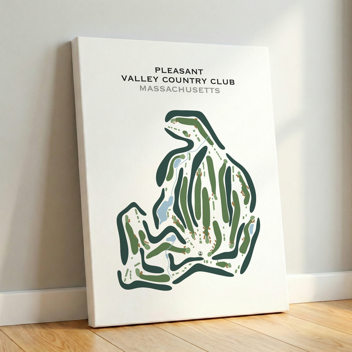 Pleasant Valley Country Club, Massachusetts - Printed Golf Course