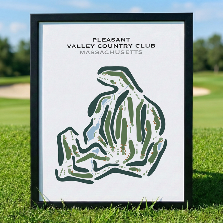 Pleasant Valley Country Club, Massachusetts - Printed Golf Course