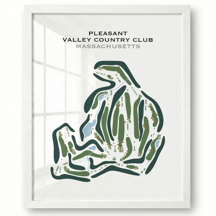 Pleasant Valley Country Club, Massachusetts - Printed Golf Course