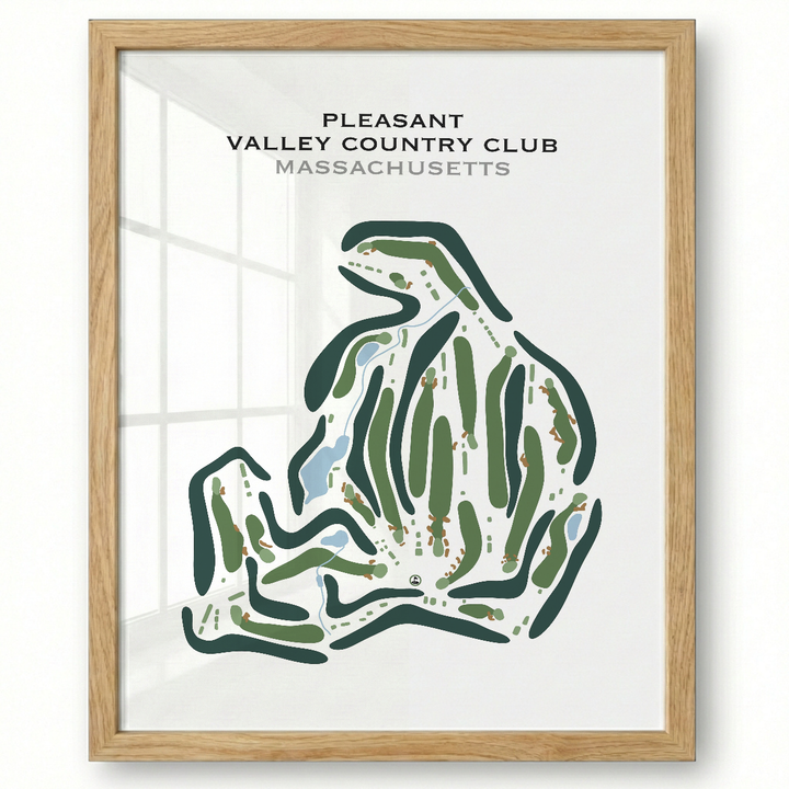 Pleasant Valley Country Club, Massachusetts - Printed Golf Course