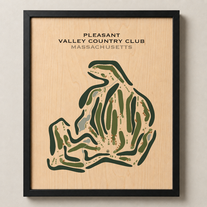 Pleasant Valley Country Club, Massachusetts - Printed Golf Course