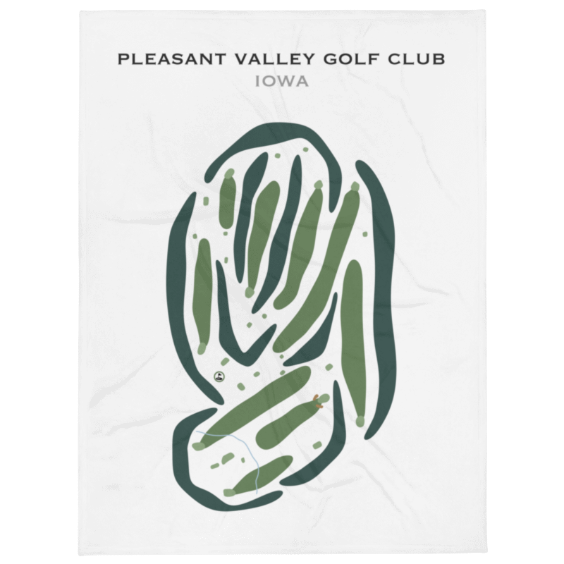 Pleasant Valley Golf Club, Iowa - Printed Golf Courses