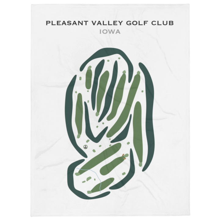 Pleasant Valley Golf Club, Iowa - Printed Golf Courses