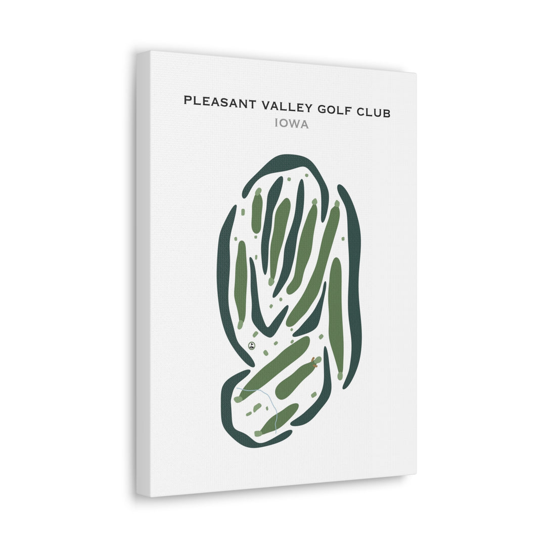 Pleasant Valley Golf Club, Iowa - Printed Golf Courses