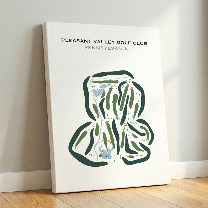 Pleasant Valley Golf Club, Pennsylvania - Printed Golf Courses