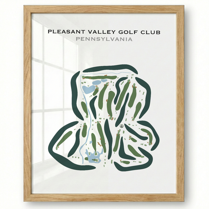 Pleasant Valley Golf Club, Pennsylvania - Printed Golf Courses