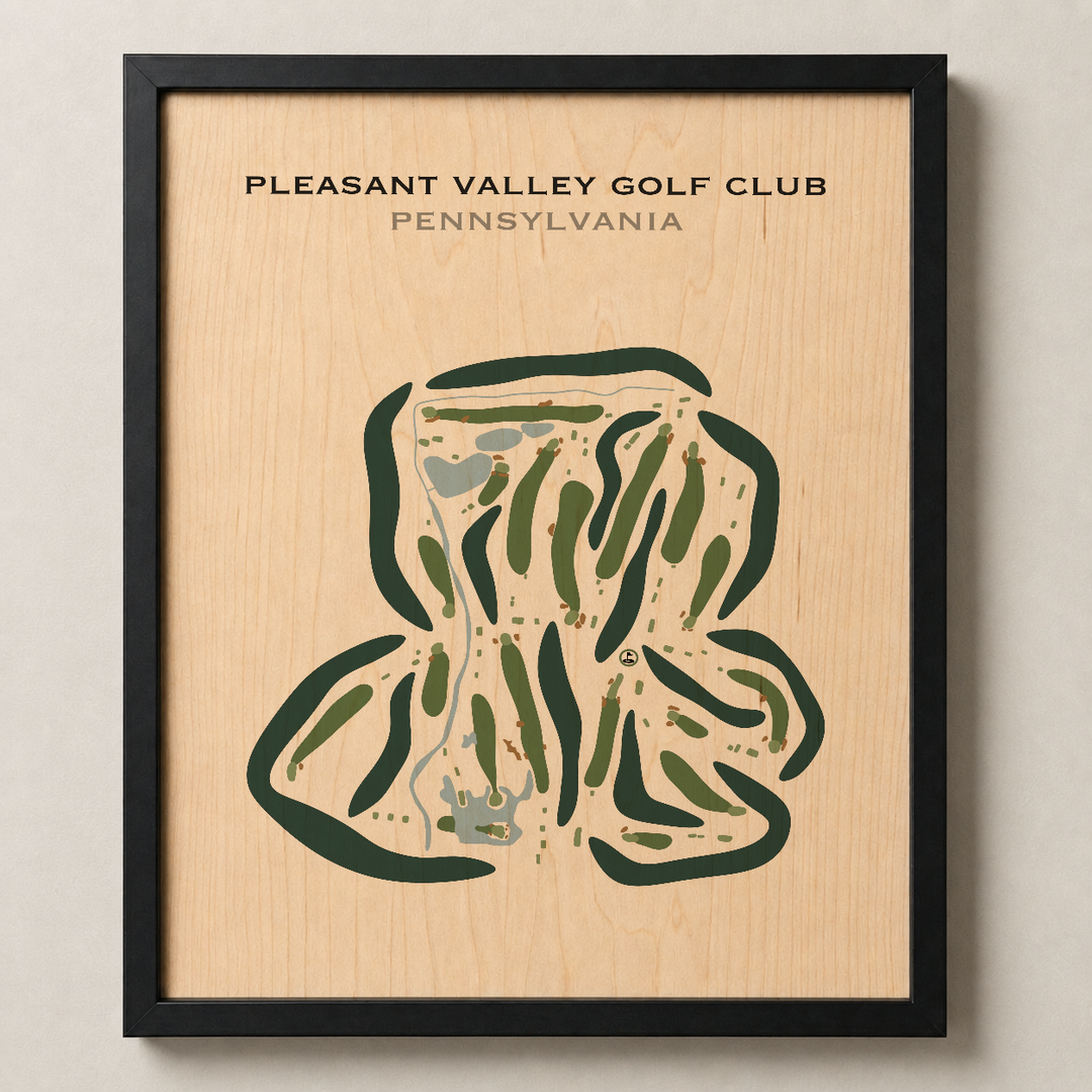 Pleasant Valley Golf Club, Pennsylvania - Printed Golf Courses