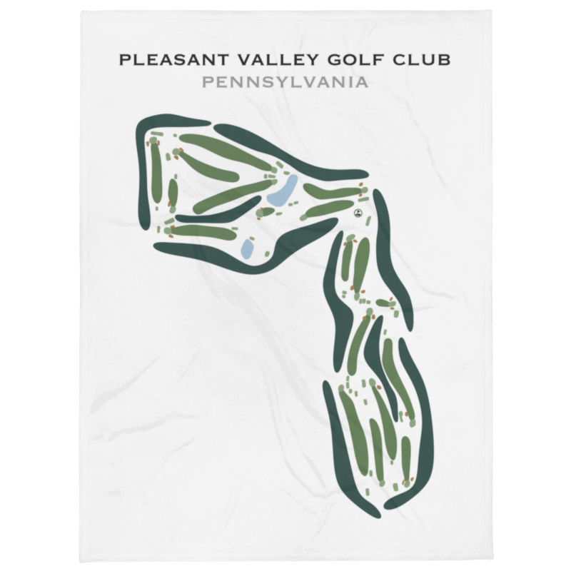 Pleasant Valley Golf Club, Pennsylvania - Printed Golf Course