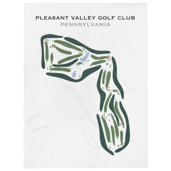 Pleasant Valley Golf Club, Pennsylvania - Printed Golf Course