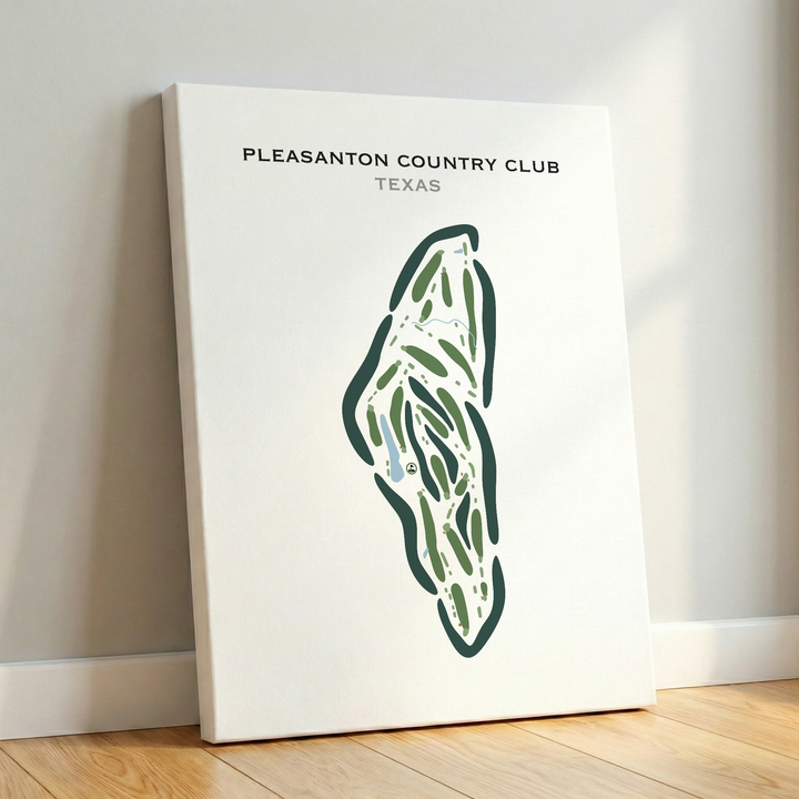 Pleasanton Country Club, Texas - Printed Golf Courses