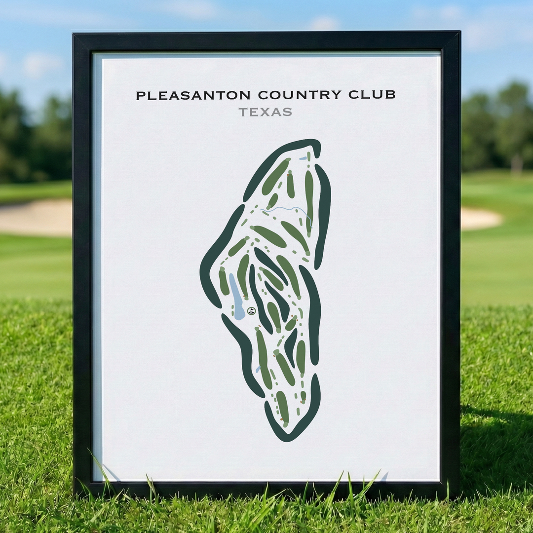 Pleasanton Country Club, Texas - Printed Golf Courses