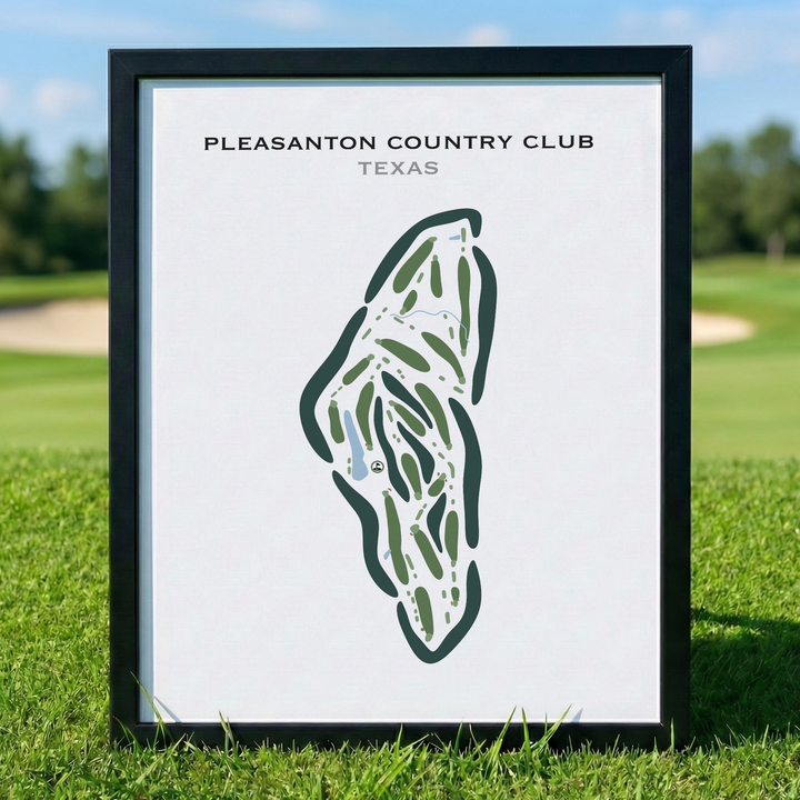 Pleasanton Country Club, Texas - Printed Golf Courses